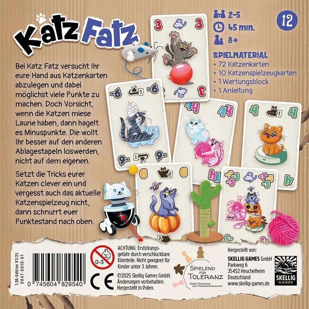 Bild: 745604829540 | Katz Fatz | Nils Nilsson | Spiel | 0047-0010-01 | Deutsch | 2025