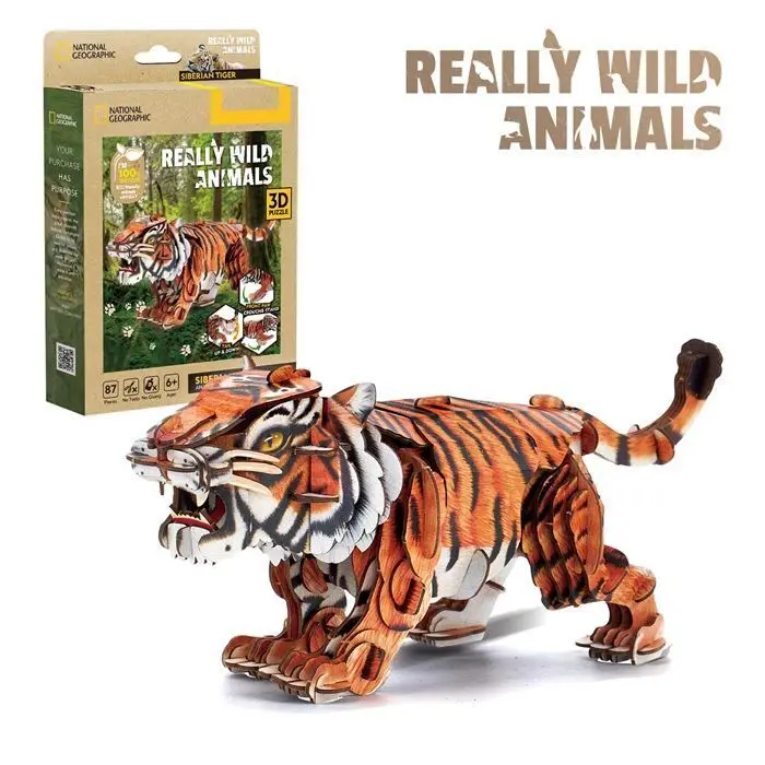 Bild: 7640409429540 | CUBICFUN - 3D Puzzle Tiger 87 Teile | Spiel | 661179 | 2026 | CUBICFUN