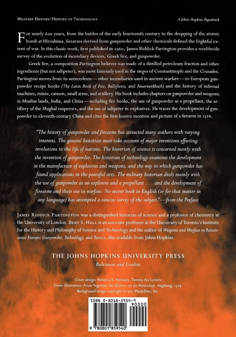 Rückseite: 9780801859540 | A History of Greek Fire and Gunpowder | Partington (u. a.) | Buch