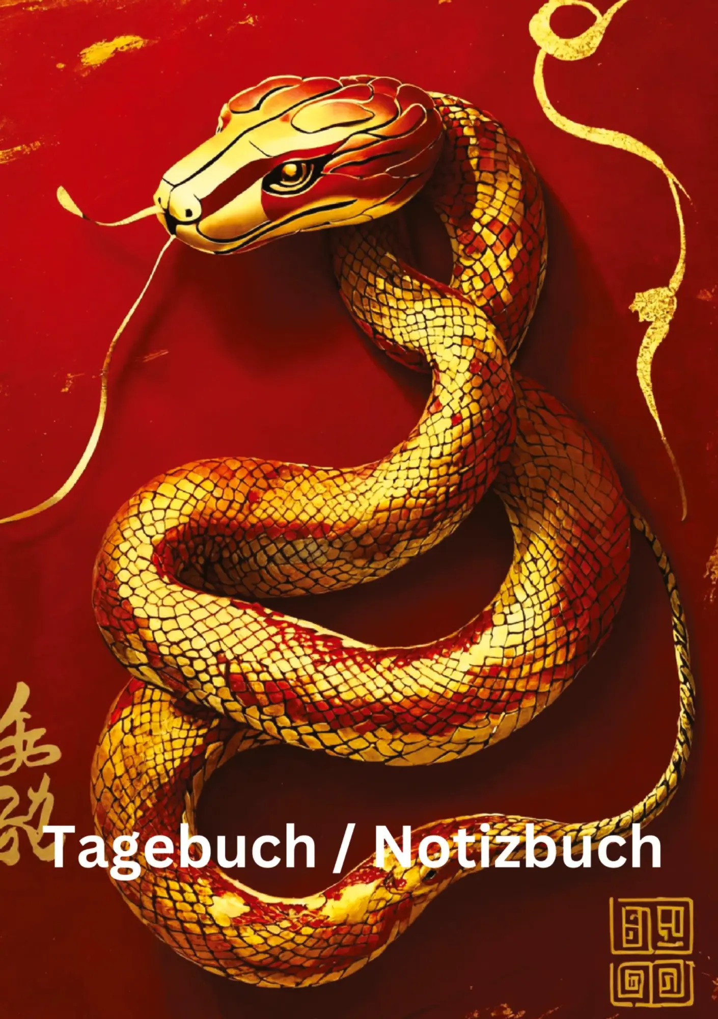 Cover: 9783384229540 | Tagebuch / Notizbuch Chinesische Tierkreis Schlange | Willi Meinecke