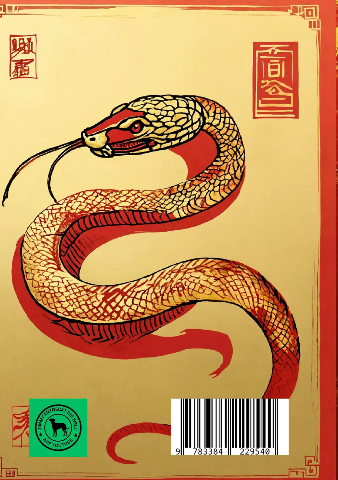 Rückseite: 9783384229540 | Tagebuch / Notizbuch Chinesische Tierkreis Schlange | Willi Meinecke