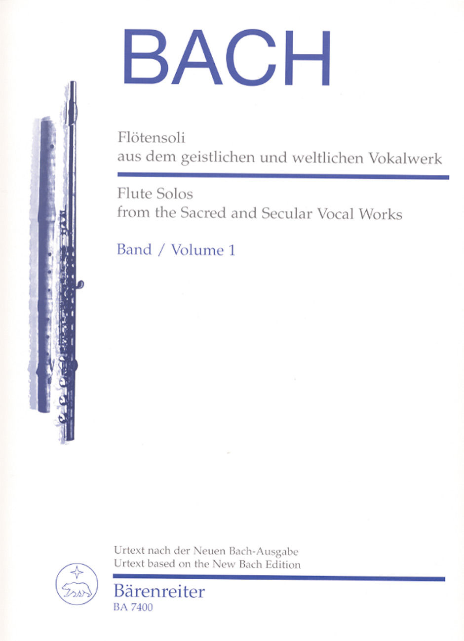 Cover: 9790006499540 | Flötensoli aus dem geistlichen und weltlichen Vokalwerk 1 | Bach