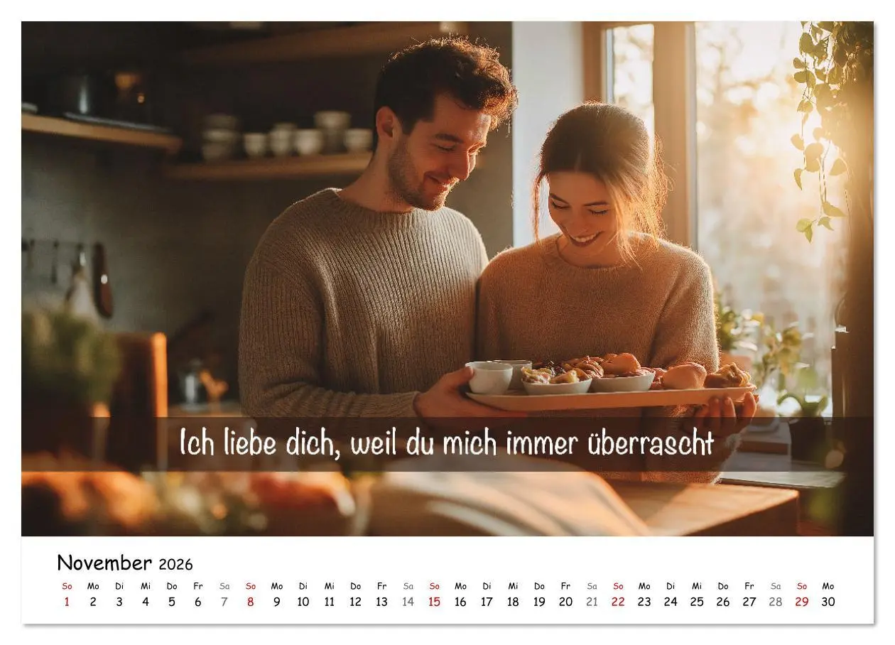 Bild: 9783457339640 | ICH LIEBE DICH - Unsere Liebe in zwölf Gründen (Wandkalender 2026...