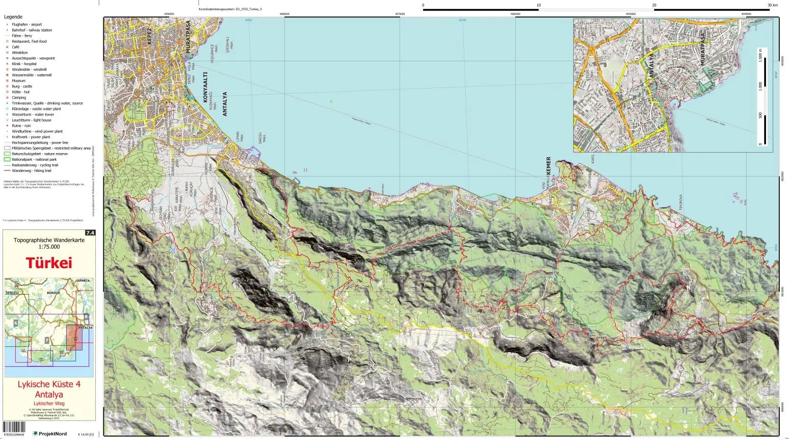 Bild: 9783931099640 | Lykische Küste 4 - Antalya - Lykischer Weg - Topographische...