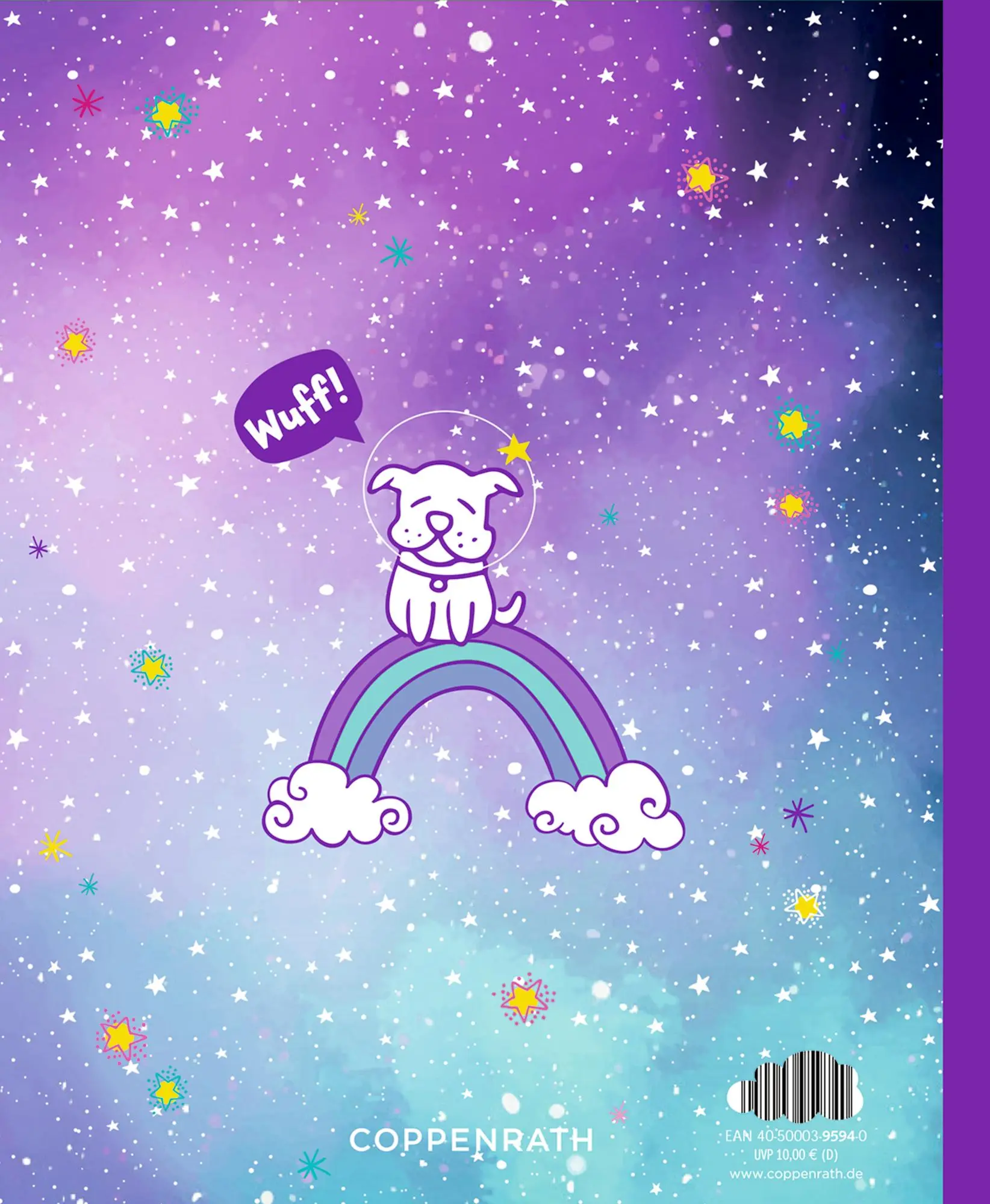 Rückseite: 4050003959740 | Freundebuch - Meine Freunde | Cosmic Dogs | Buch | 96 S. | Deutsch