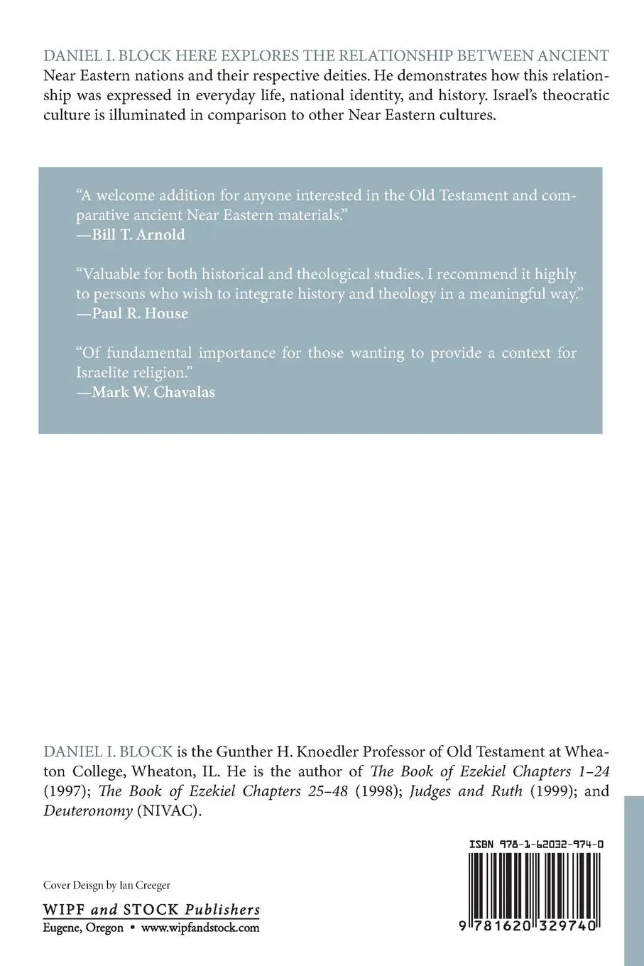 Rückseite: 9781620329740 | The Gods of the Nations | Daniel I. Block | Taschenbuch | Paperback