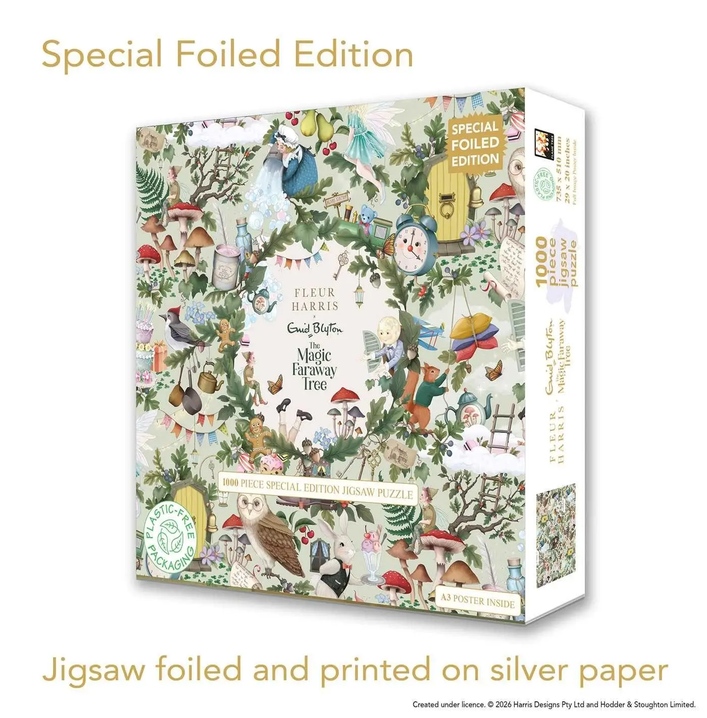 Cover: 9781835629840 | Special Edition Adult Foiled Jigsaw Puzzle Enid Blyton &amp; Fleur...