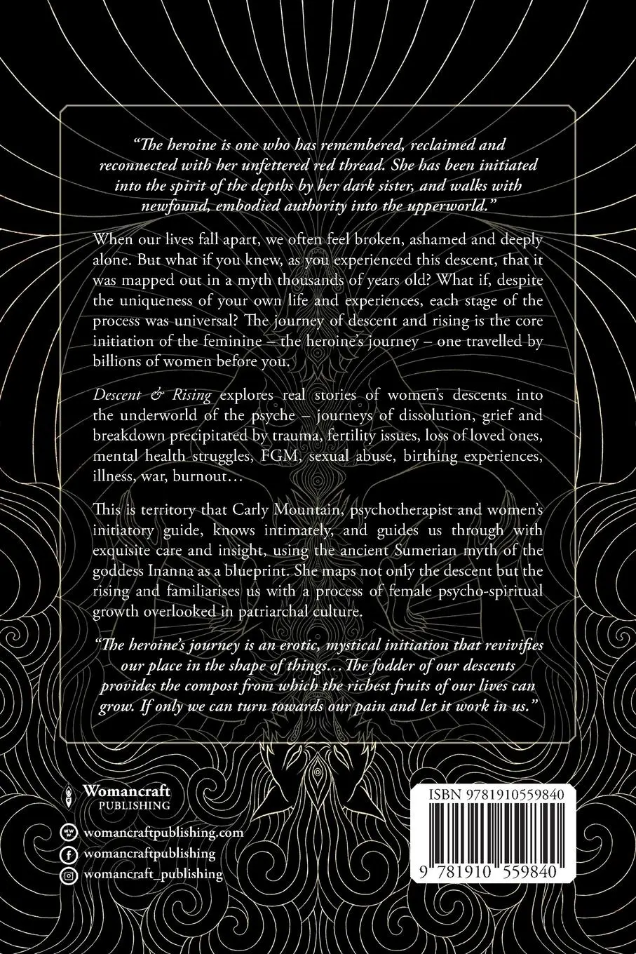 Rückseite: 9781910559840 | Descent &amp; Rising | Women's Stories &amp; the Embodiment of the Inanna Myth