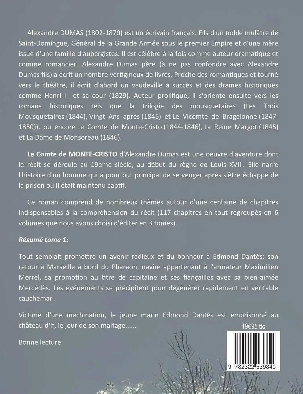 Rückseite: 9782322539840 | Le Comte de Monte-Cristo | Alexandre Dumas | Taschenbuch | Französisch