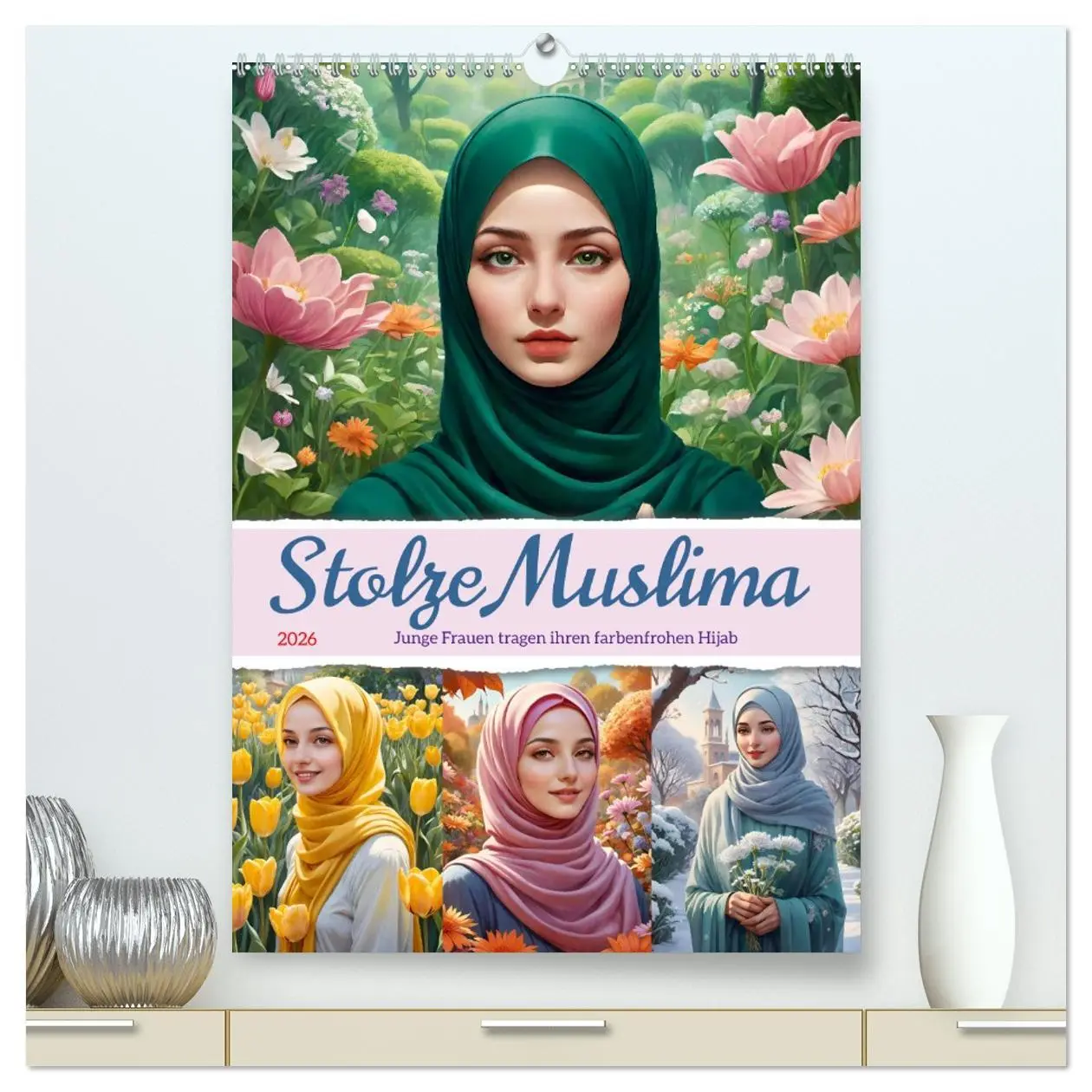 Cover: 9783516269840 | Stolze Muslima (hochwertiger Premium Wandkalender 2026 DIN A2...