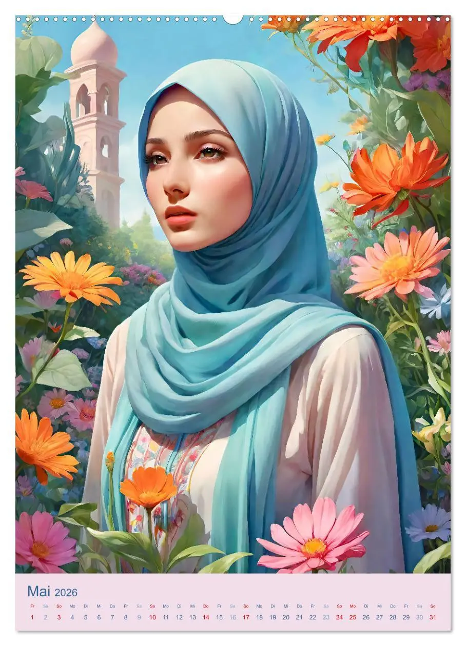 Bild: 9783516269840 | Stolze Muslima (hochwertiger Premium Wandkalender 2026 DIN A2...