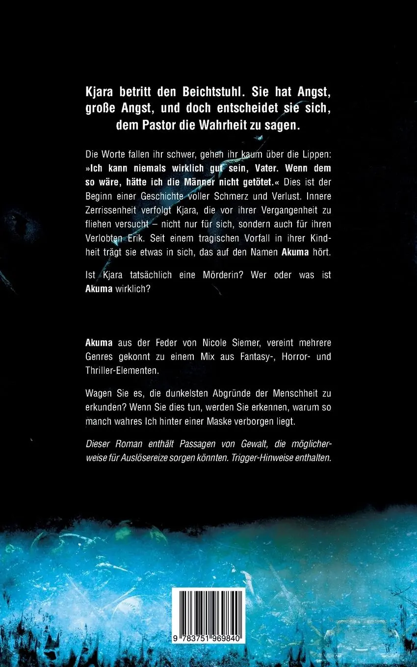 Rückseite: 9783751969840 | Akuma | Nicole Siemer | Taschenbuch | Paperback | 274 S. | Deutsch