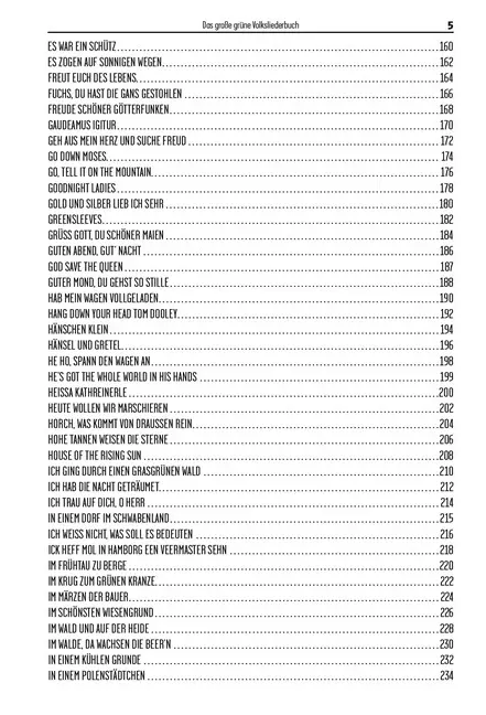 Bild: 9783865439840 | Das Große Grüne Volksliederbuch, Gitarre | 200 Lieder | Bosworth Music