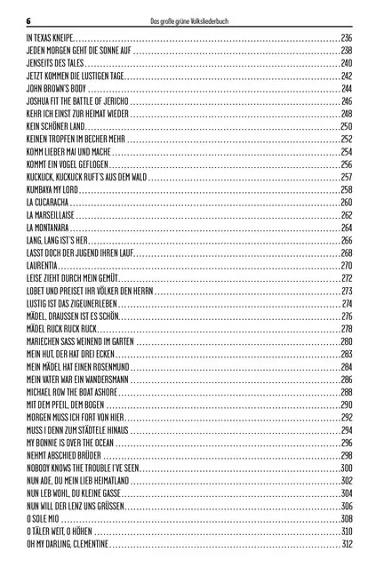 Bild: 9783865439840 | Das Große Grüne Volksliederbuch, Gitarre | 200 Lieder | Bosworth Music