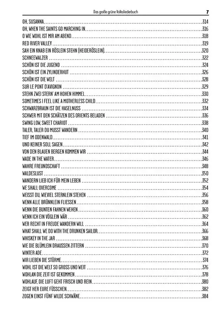 Bild: 9783865439840 | Das Große Grüne Volksliederbuch, Gitarre | 200 Lieder | Bosworth Music