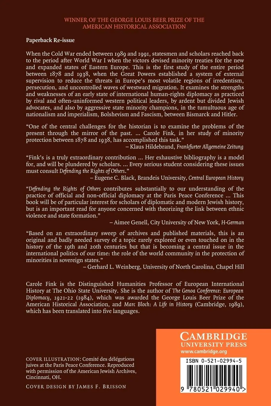 Rückseite: 9780521029940 | Defending the Rights of Others | Carole Fink | Taschenbuch | Englisch