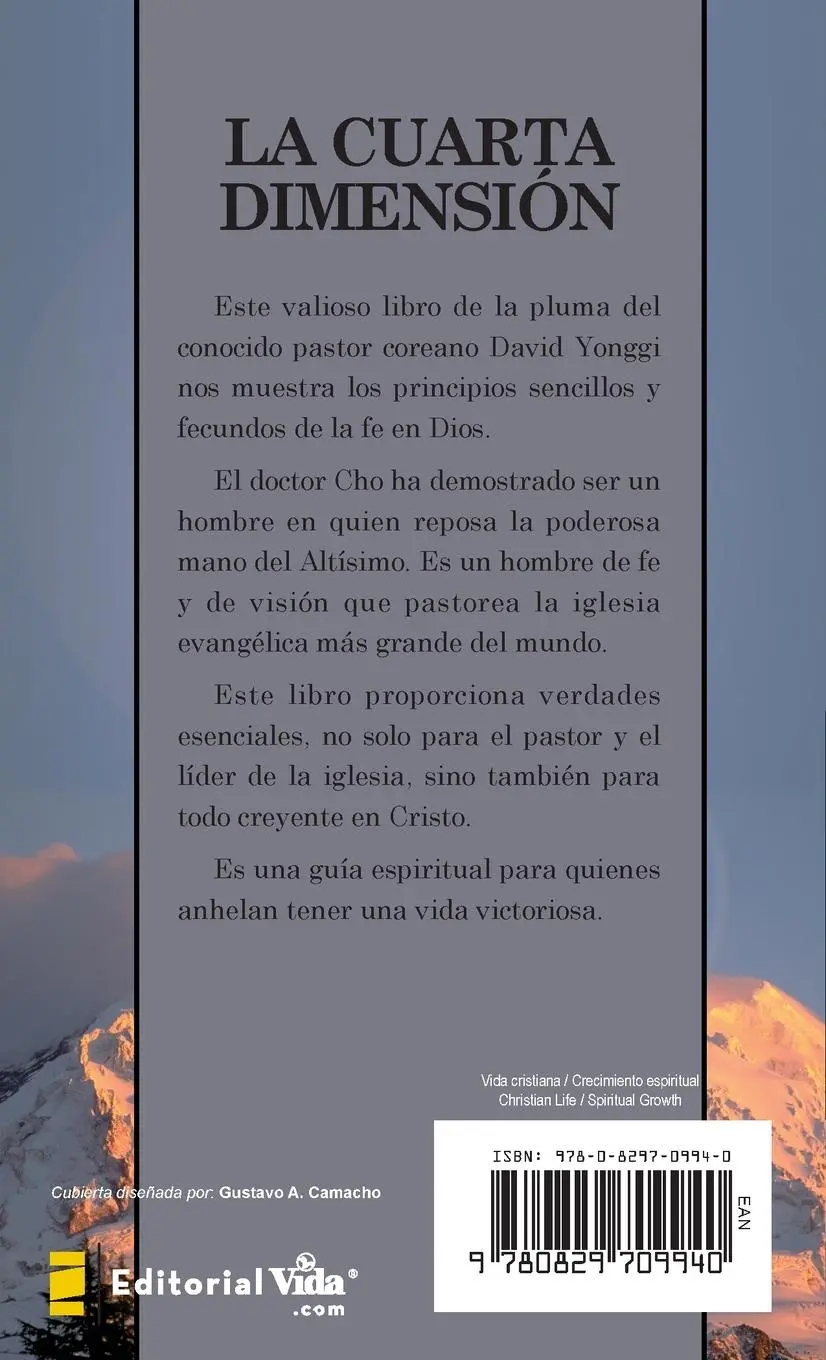 Rückseite: 9780829709940 | La cuarta dimensión | Pastor David Yonggi Cho | Taschenbuch | Spanisch