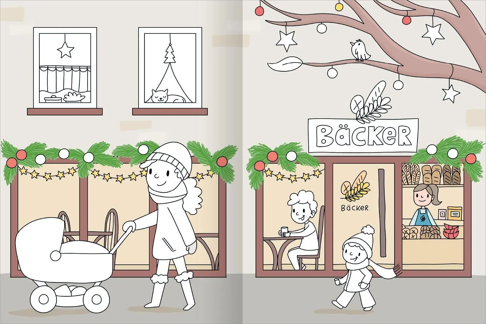Bild: 9783845869940 | Mein großes buntes Malbuch - Winterzeit | Ab 3 Jahren | Marlit Kraus
