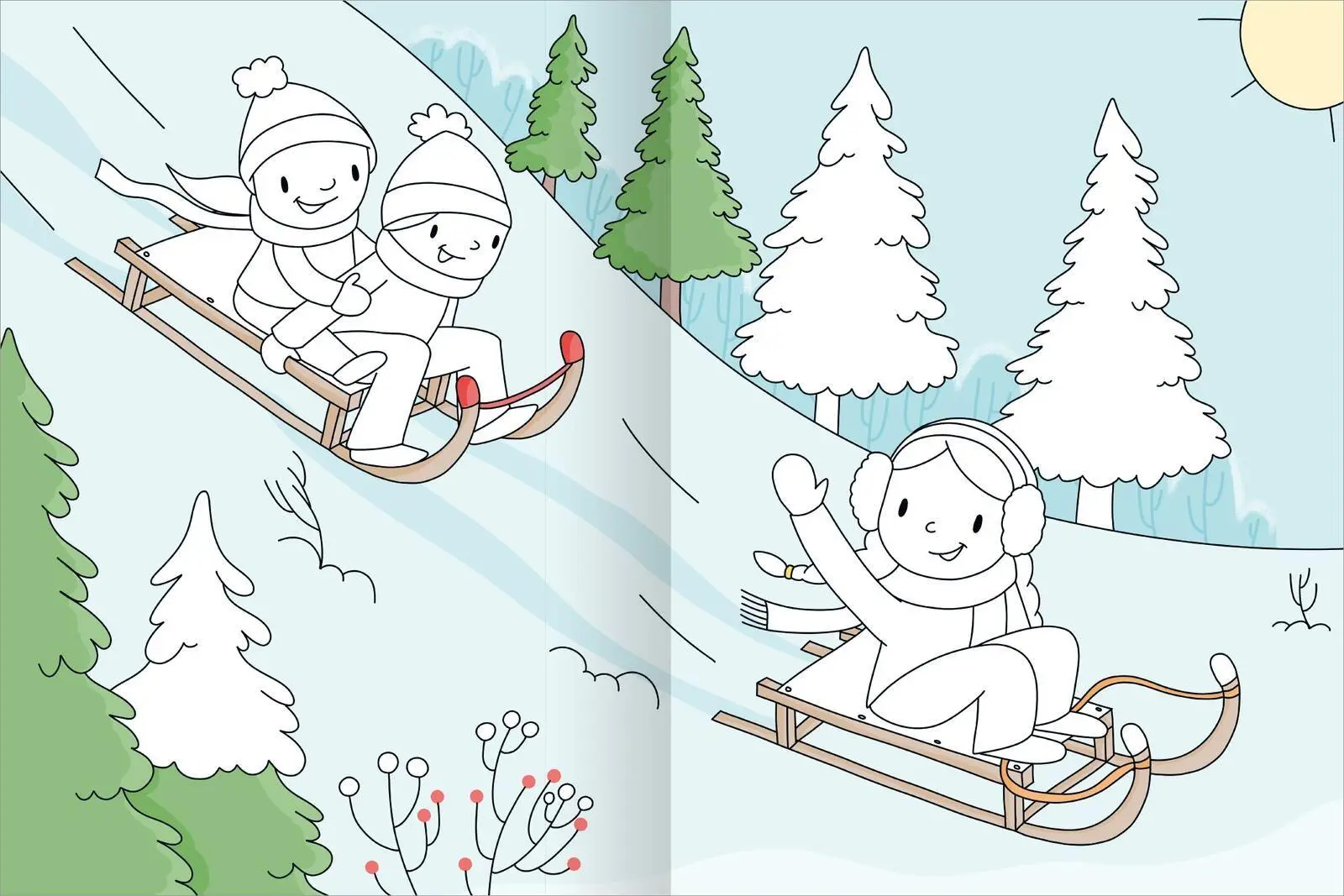 Bild: 9783845869940 | Mein großes buntes Malbuch - Winterzeit | Ab 3 Jahren | Marlit Kraus