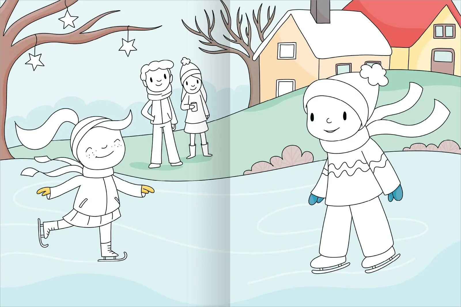 Bild: 9783845869940 | Mein großes buntes Malbuch - Winterzeit | Ab 3 Jahren | Marlit Kraus