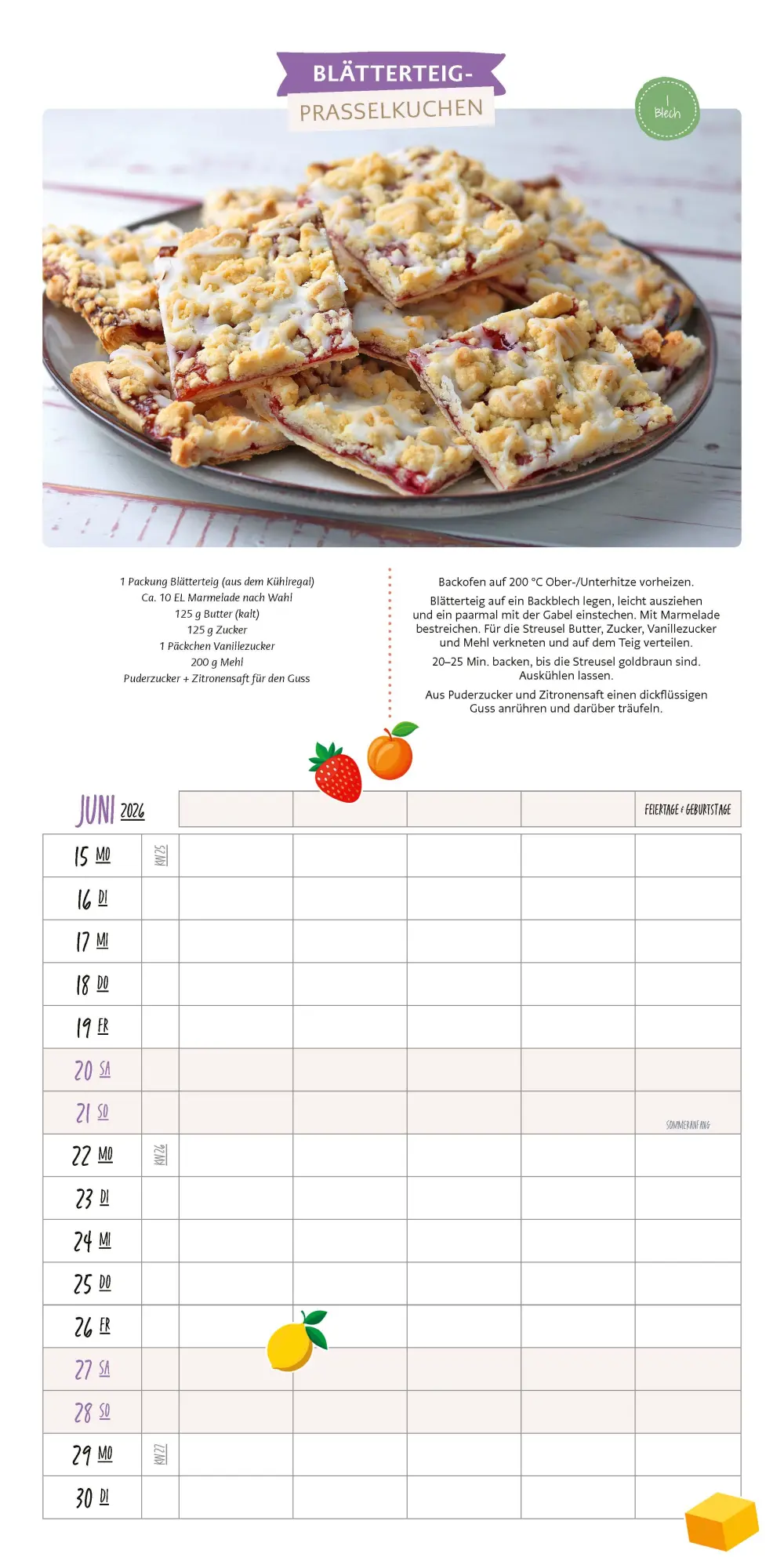 Bild: 9783966649940 | Dein Küchenplaner 2026 Familienplaner Küchenkalender | Sandra Franitza