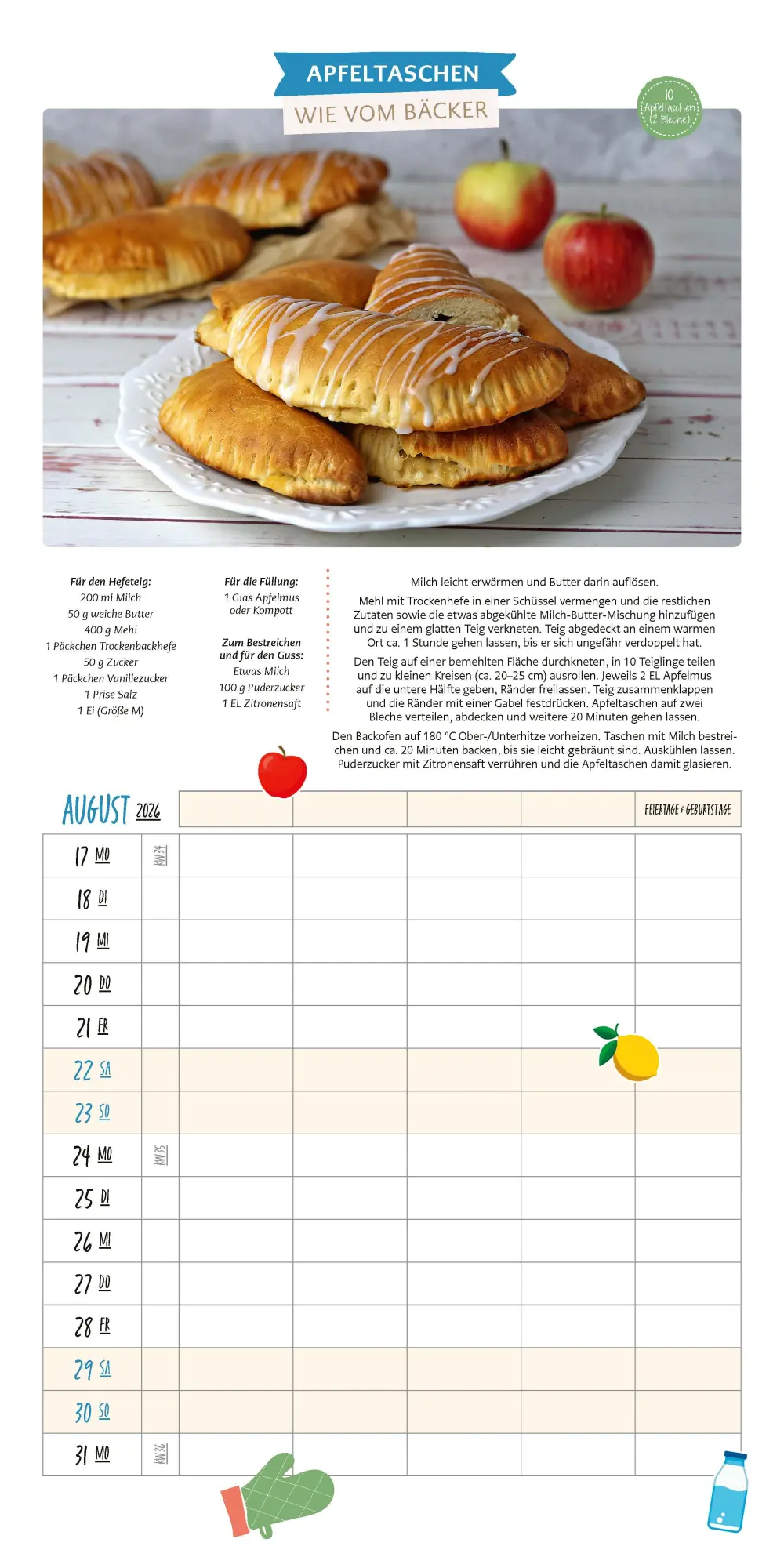 Bild: 9783966649940 | Dein Küchenplaner 2026 Familienplaner Küchenkalender | Sandra Franitza