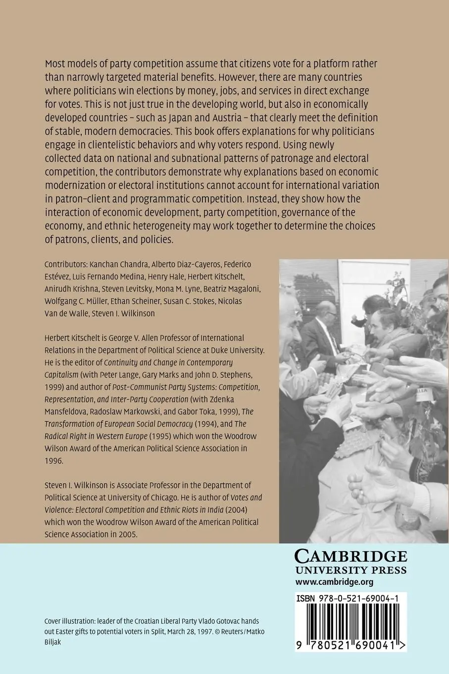 Rückseite: 9780521690041 | Patrons, Clients, and Policies | Herbert Kitschelt (u. a.) | Buch