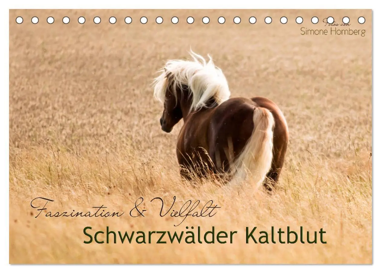 Cover: 9783457730041 | Faszination und Vielfalt - Schwarzwälder Kaltblut (Tischkalender...