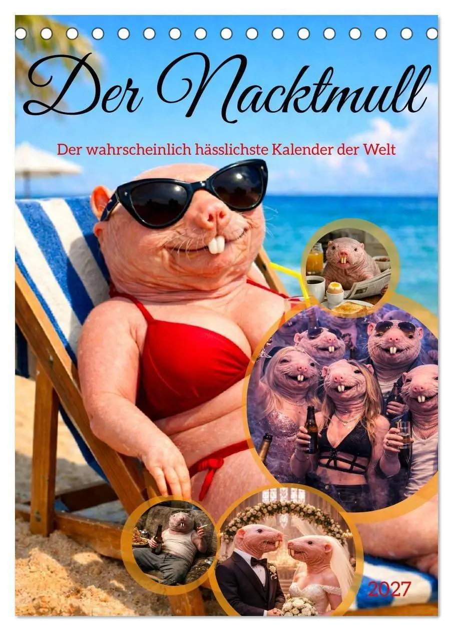 Cover: 9783516820041 | Der Nacktmull (Tischkalender 2027 DIN A5 hoch), CALVENDO...
