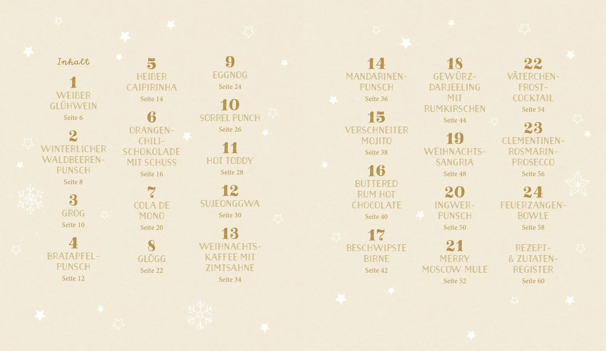 Bild: 9783756710041 | 24 Drinks bis Weihnachten | Ein kulinarischer Adventskalender | 64 S.