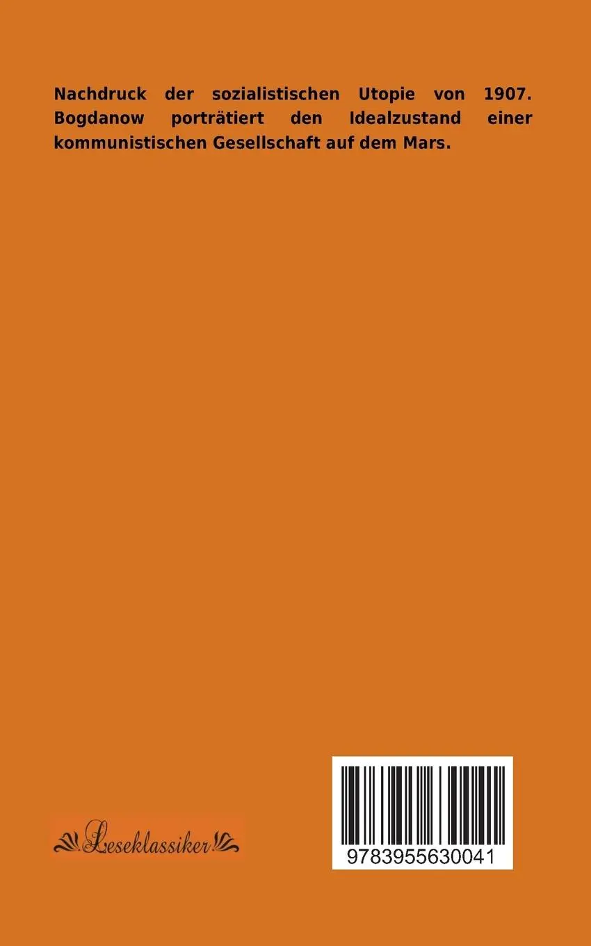 Rückseite: 9783955630041 | Der rote Stern | Alexander A. Bogdanow | Taschenbuch | 192 S. | 2013