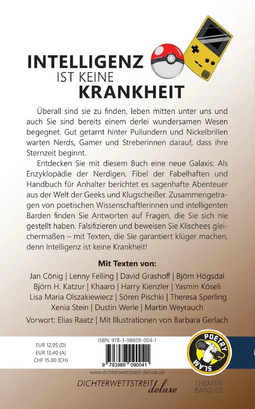 Rückseite: 9783988090041 | Intelligenz ist keine Krankheit | Elias Raatz (u. a.) | Taschenbuch