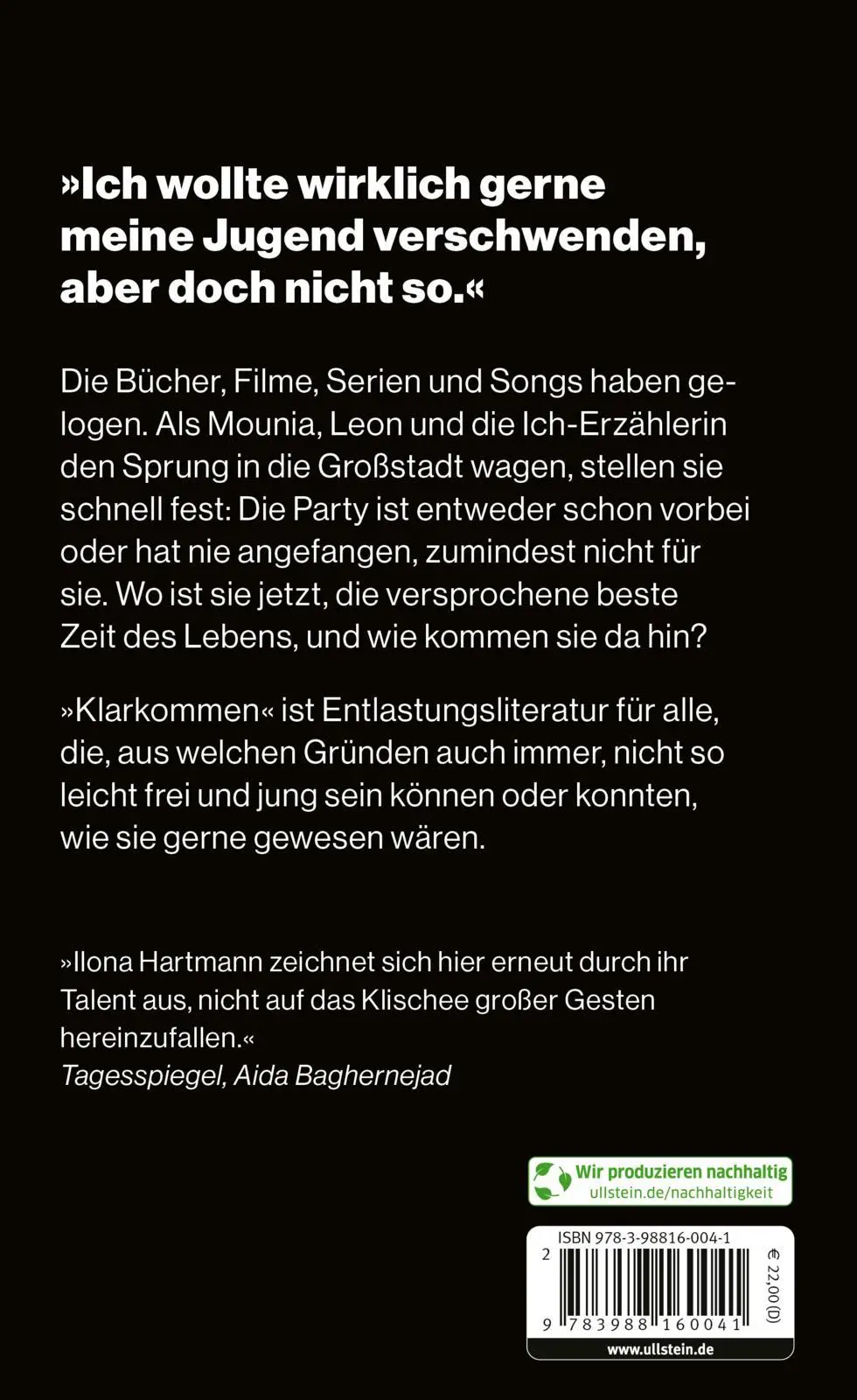 Rückseite: 9783988160041 | Klarkommen | Ilona Hartmann | Buch | 192 S. | Deutsch | 2024