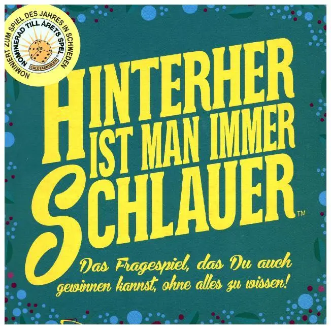 Cover: 7331672430141 | Hinterher ist man immer schlauer (Spiel) | Spiel | In Spielebox | 2016