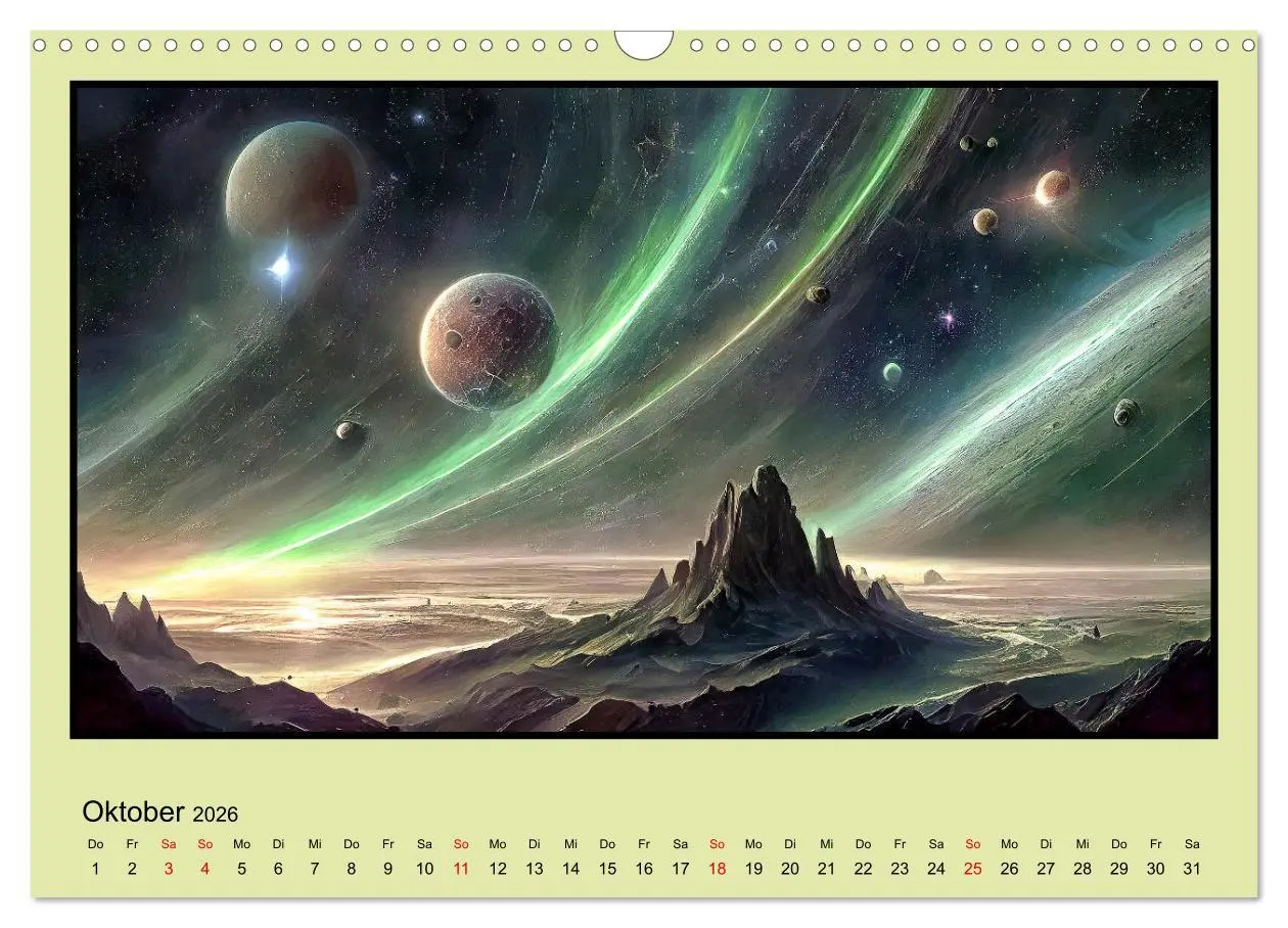 Bild: 9783457410141 | Der Zauber fremder Welten (Wandkalender 2026 DIN A3 quer), CALVENDO...