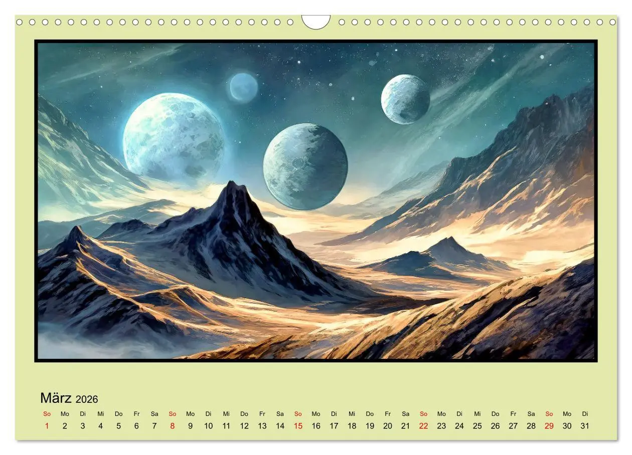 Bild: 9783457410141 | Der Zauber fremder Welten (Wandkalender 2026 DIN A3 quer), CALVENDO...