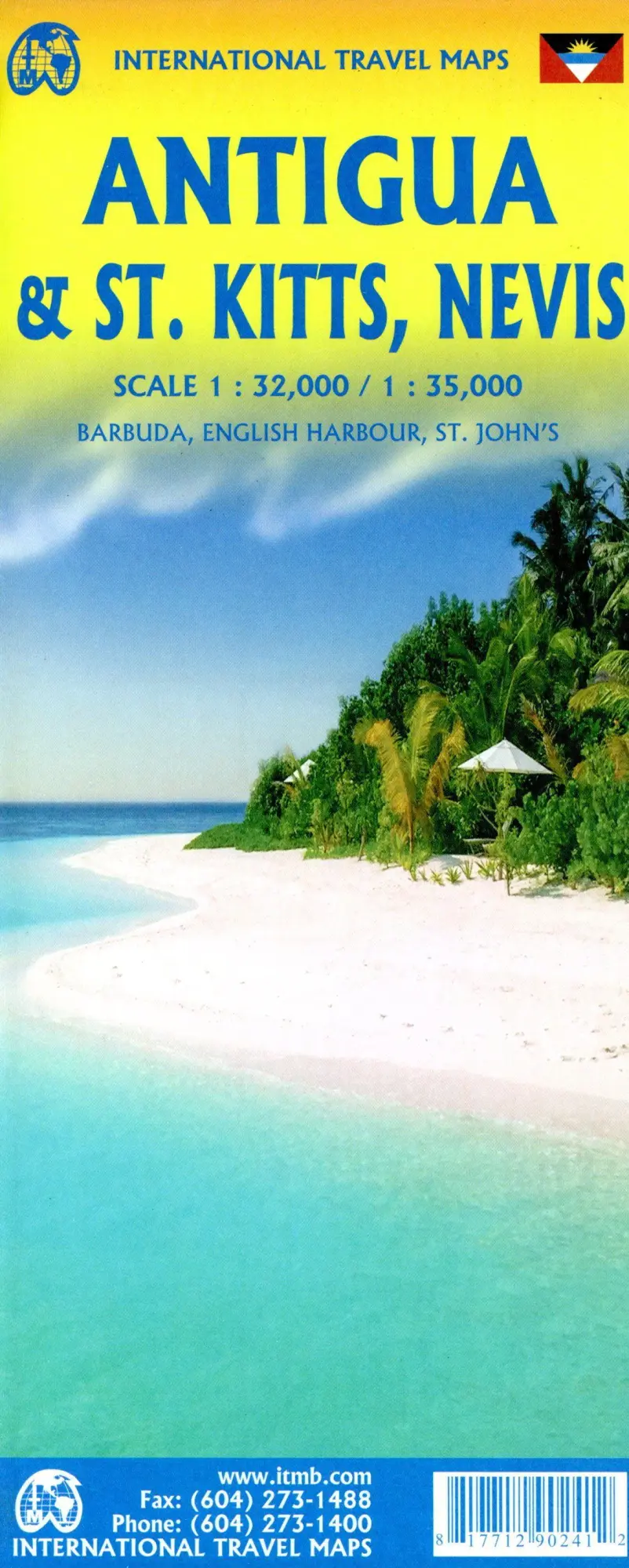 Cover: 9781771290241 | Antigua / St. Kitts / Nevis | (Land-)Karte | Karte/Landkarte | 2023