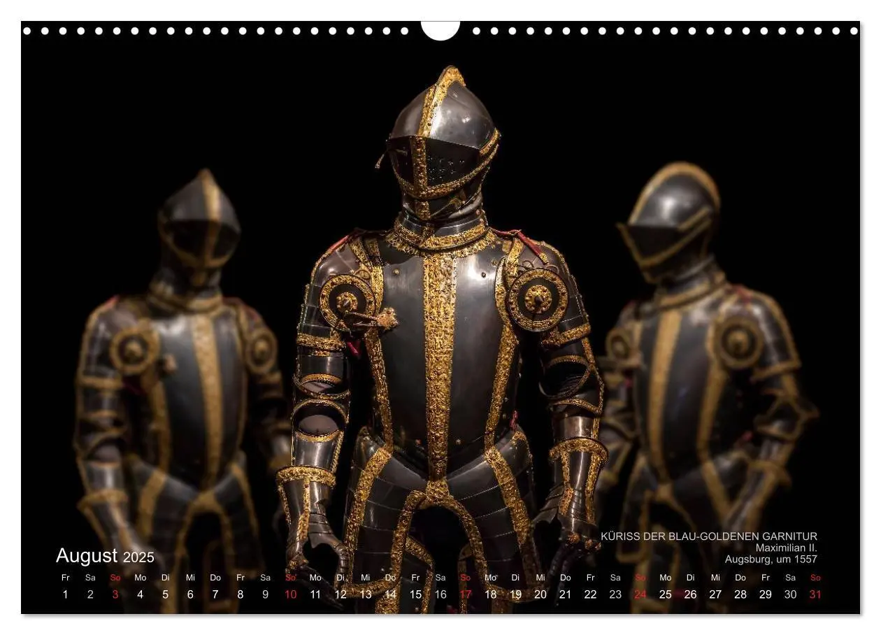 Bild: 9783435480241 | Historische Rüstungen und Waffen (Wandkalender 2025 DIN A3 quer),...