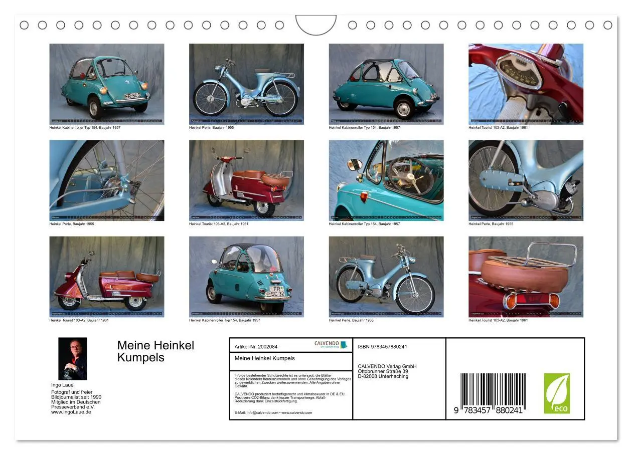 Bild: 9783457880241 | Meine Heinkel Kumpels (Wandkalender 2026 DIN A4 quer), CALVENDO...