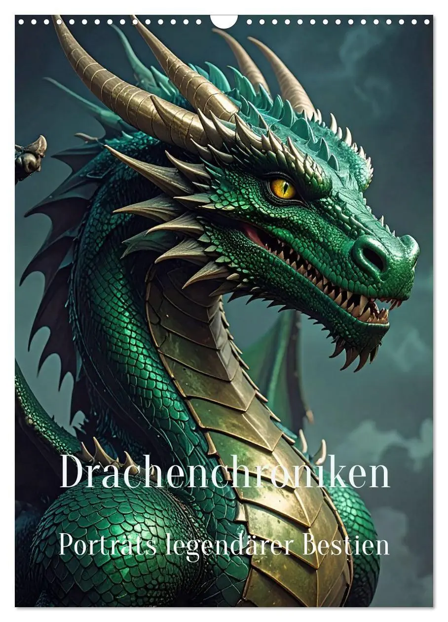 Cover: 9783516660241 | Drachenchroniken - Porträts legendärer Bestien (Wandkalender 2026...