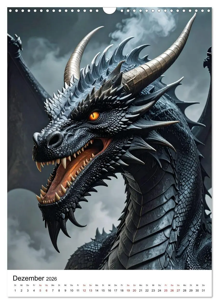 Bild: 9783516660241 | Drachenchroniken - Porträts legendärer Bestien (Wandkalender 2026...