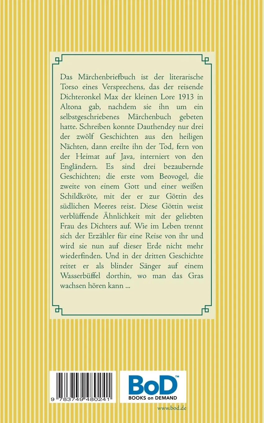 Rückseite: 9783749480241 | Das Märchenbriefbuch der heiligen Nächte im Javanerlande | Band 18