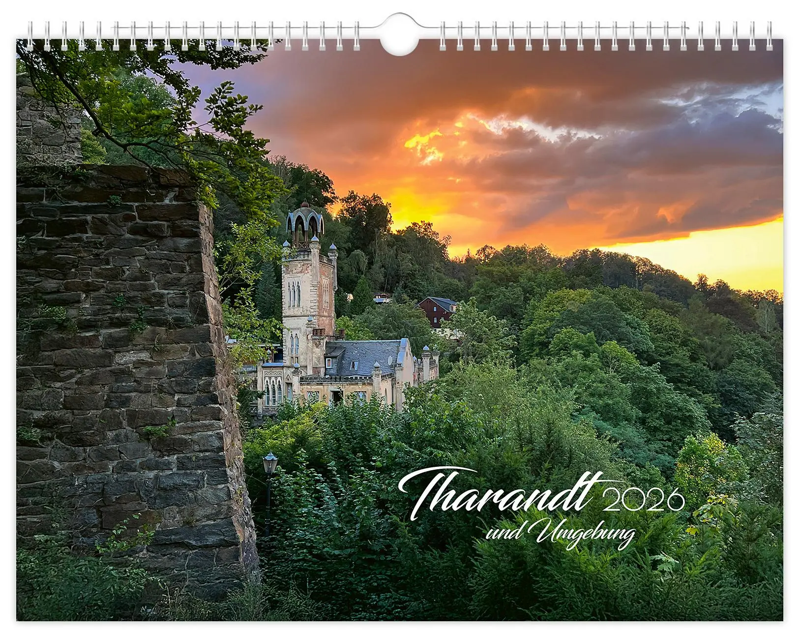 Cover: 9783910680241 | Kalender Tharandt und Umgebung 2026 | 40 x 30 cm weißes Kalendarium