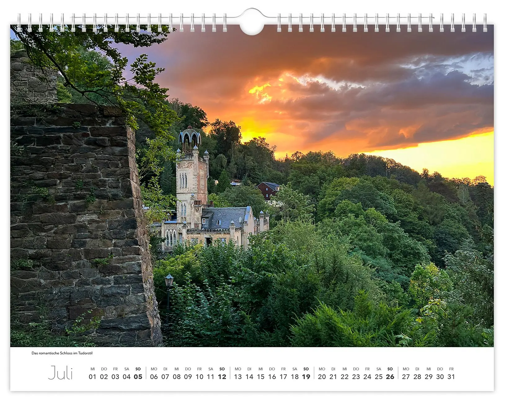 Bild: 9783910680241 | Kalender Tharandt und Umgebung 2026 | 40 x 30 cm weißes Kalendarium
