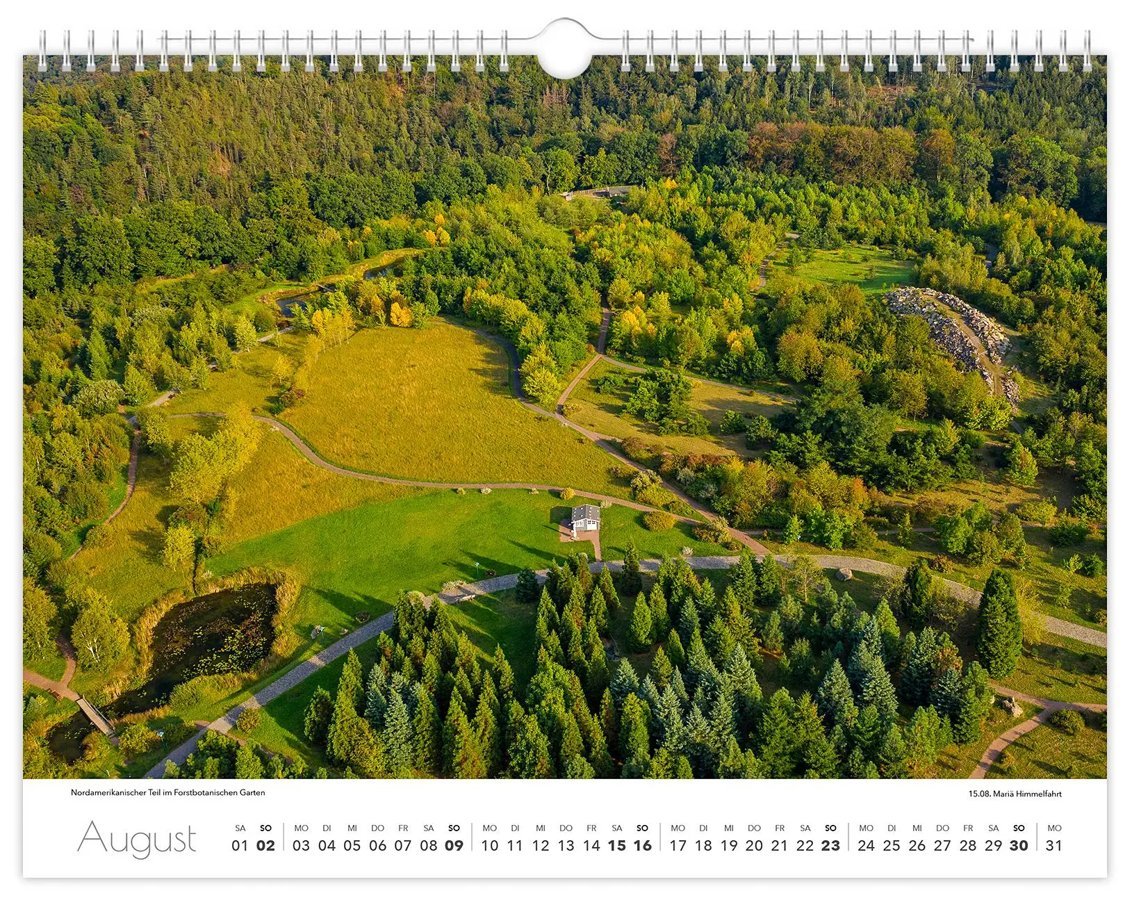 Bild: 9783910680241 | Kalender Tharandt und Umgebung 2026 | 40 x 30 cm weißes Kalendarium