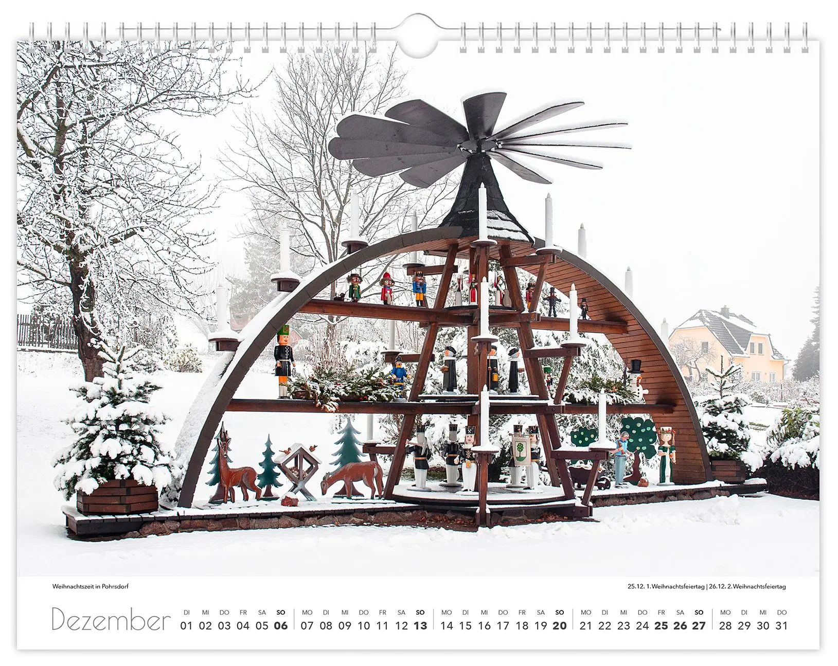 Bild: 9783910680241 | Kalender Tharandt und Umgebung 2026 | 40 x 30 cm weißes Kalendarium