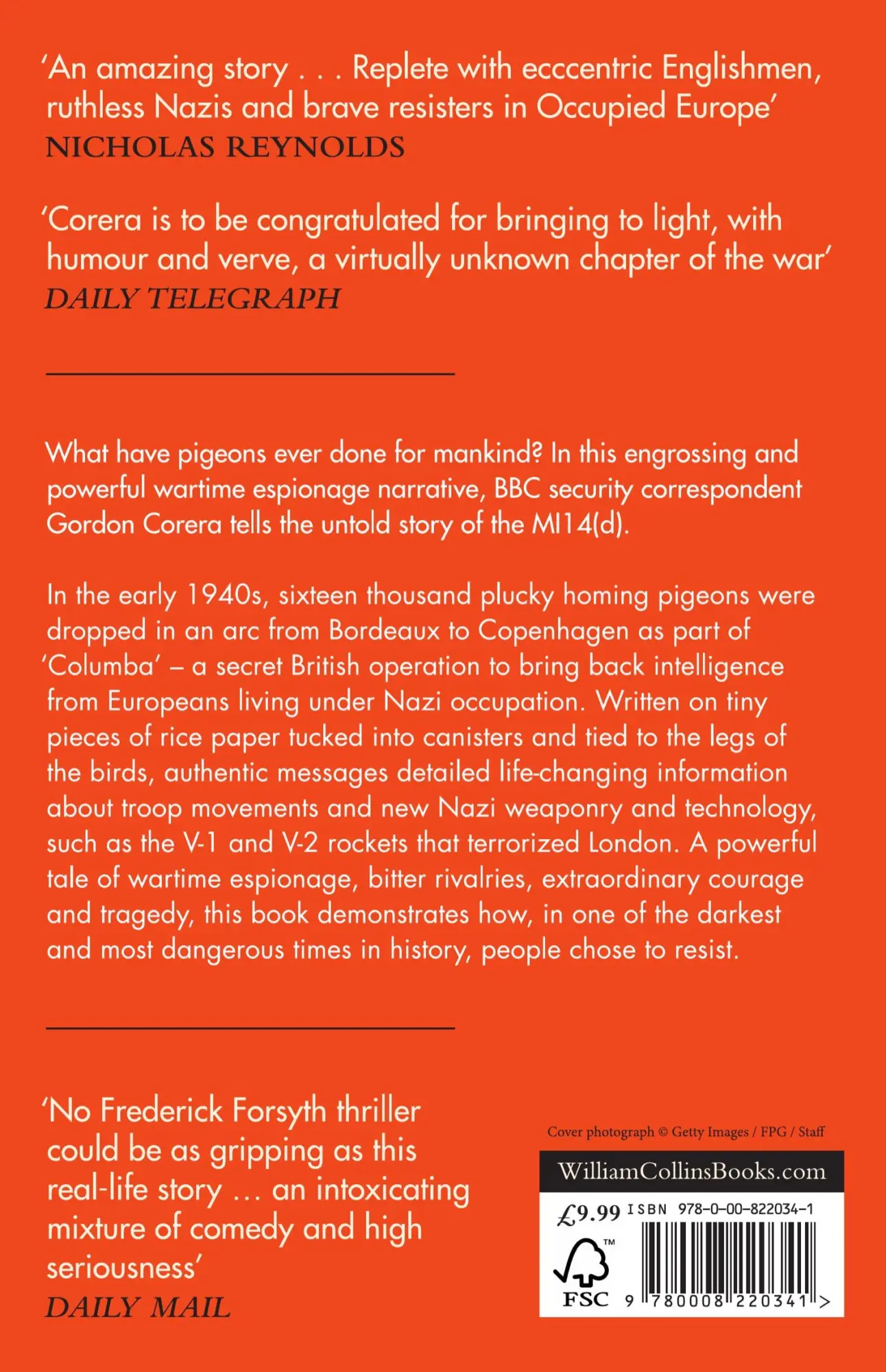 Rückseite: 9780008220341 | Secret Pigeon Service | Gordon Corera | Taschenbuch | Englisch | 2019