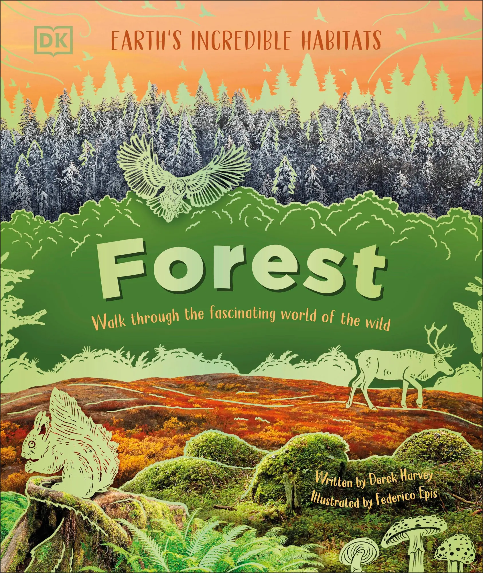 Cover: 9780241700341 | Forest | Walk Through the Fascinating World of the Wild | Derek Harvey
