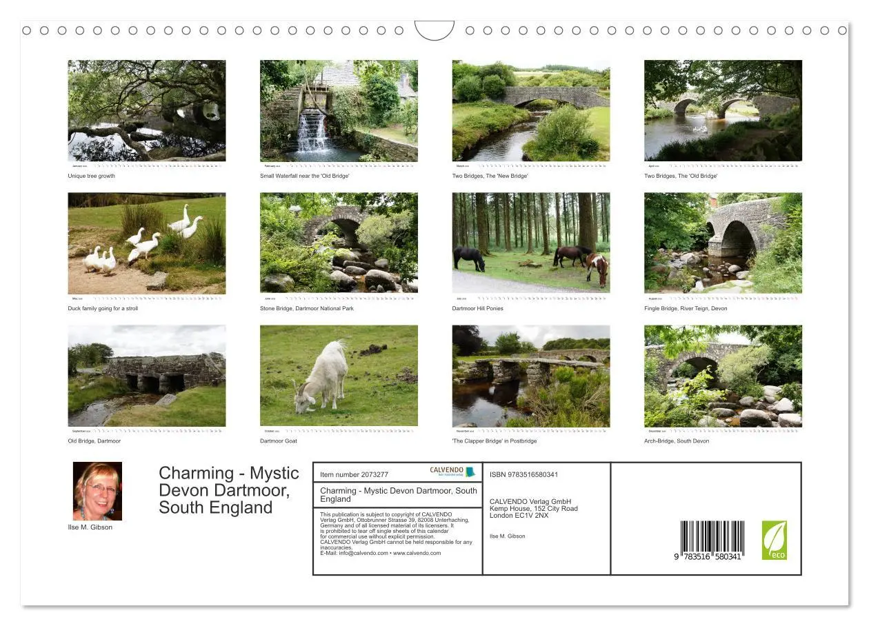 Bild: 9783516580341 | Charming - Mystic Devon Dartmoor, South England (Wall Calendar 2026...