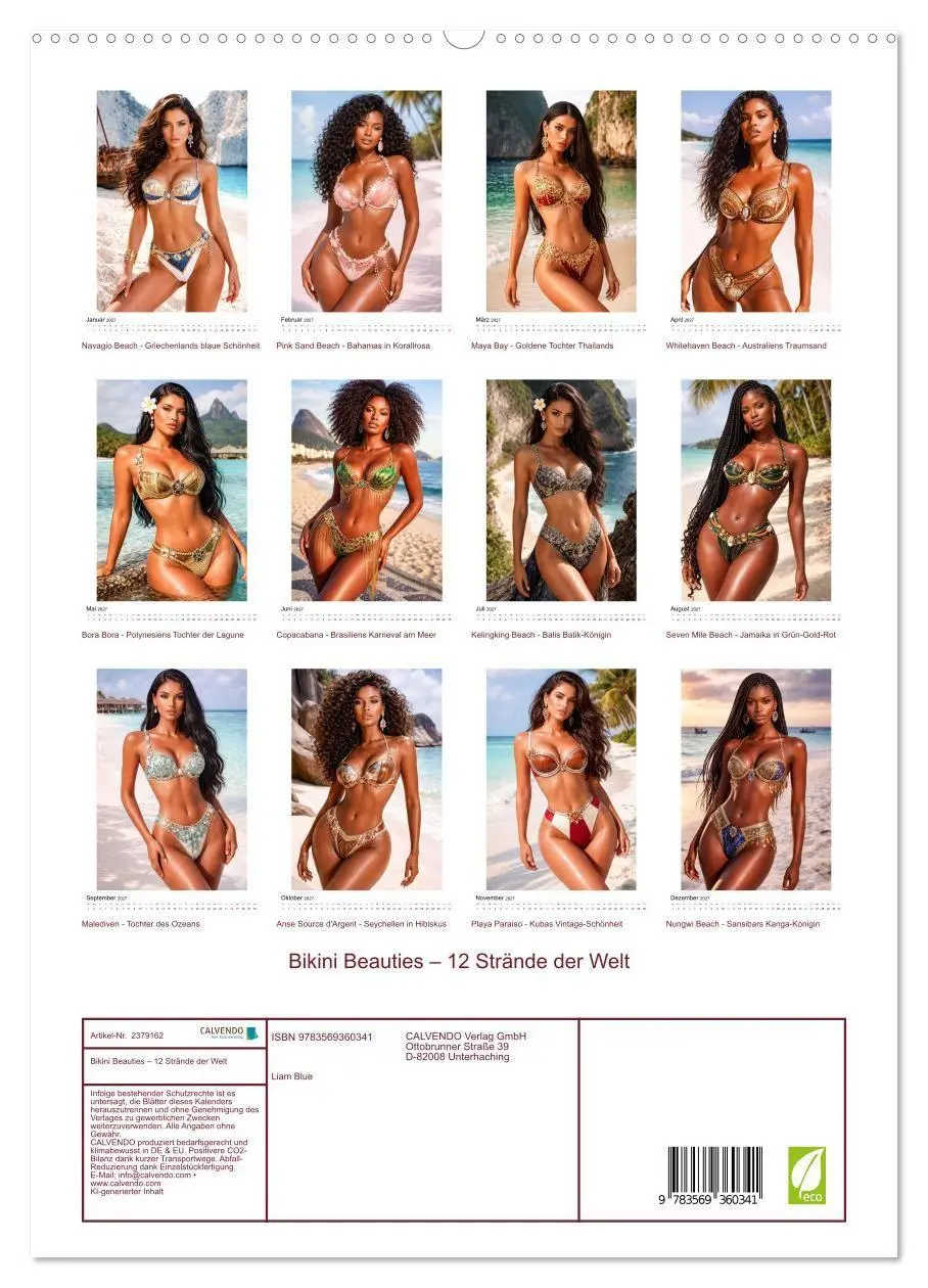 Bild: 9783569360341 | Bikini Beauties - 12 Strände der Welt (hochwertiger Premium...